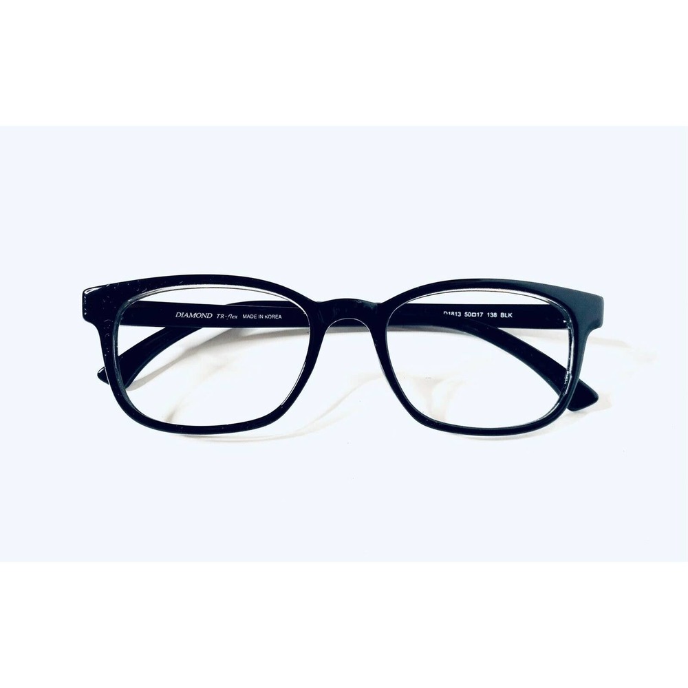 Diamond Black Clear Lucite Rectangular Glasses - image 6